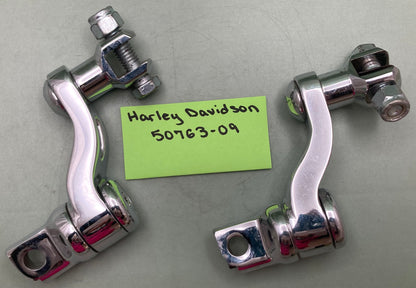 Replaces Harley Davidson 50763-09 Adjustable Passenger Footpeg Mount Kit, Chrome