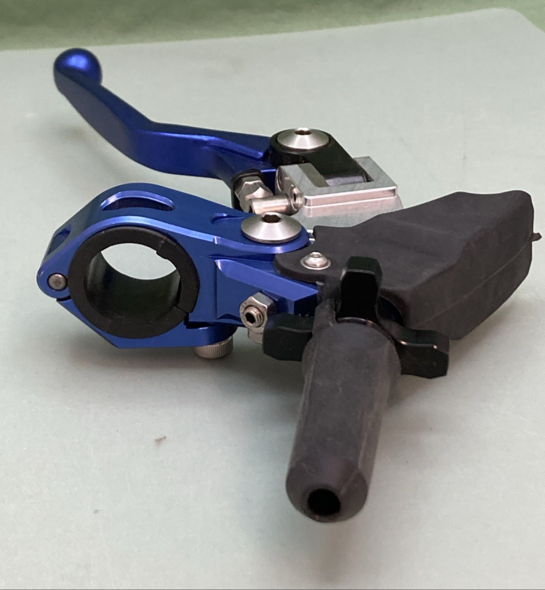 NEW GENUINE PRO CAKEN BLUE 7/8" 22mm Universal Aluminum 360 ° Clutch Handle