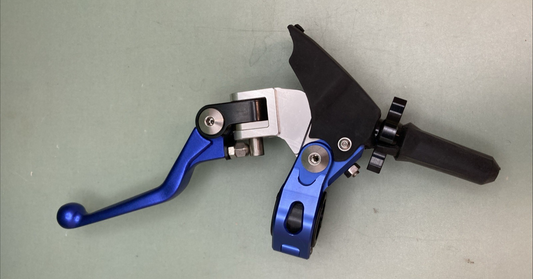 NEW GENUINE PRO CAKEN BLUE 7/8" 22mm Universal Aluminum 360 ° Clutch Handle