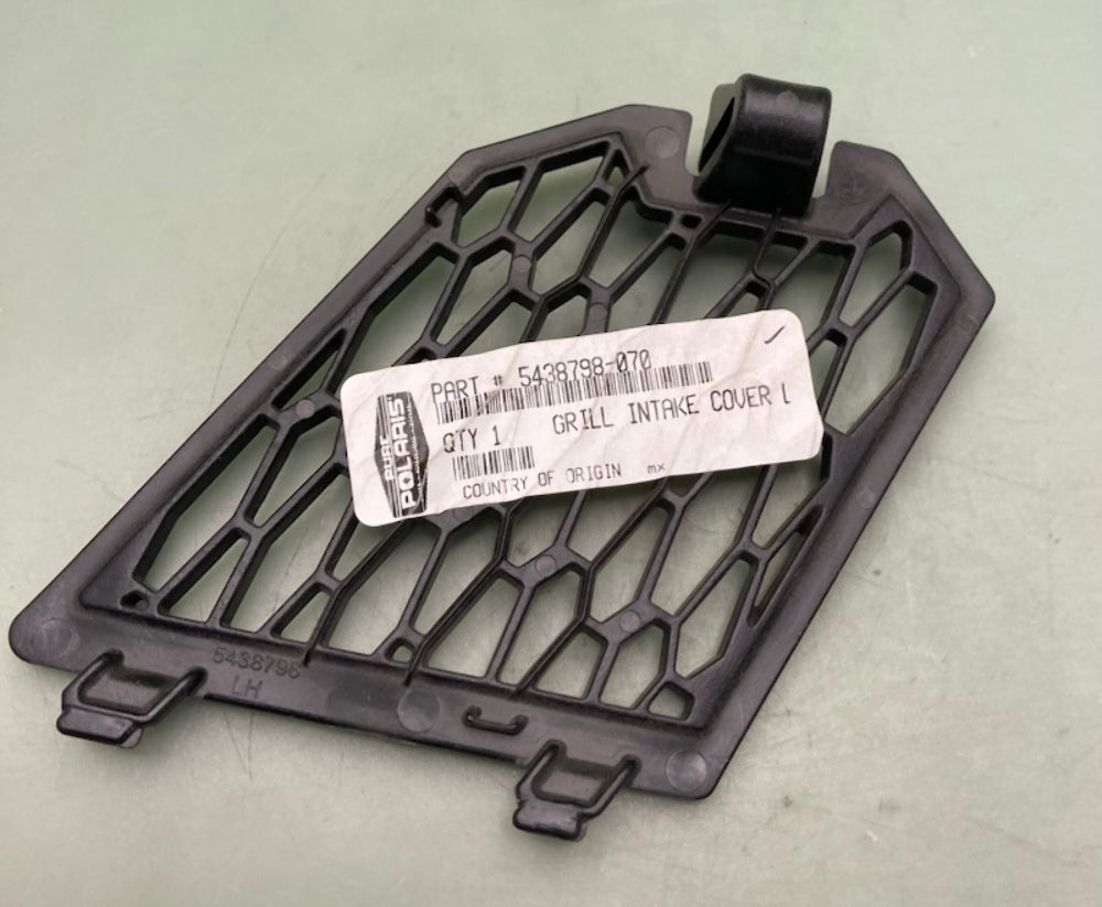 Polaris 5438798-070 Grill-Intake Cover LH Black New Genuine