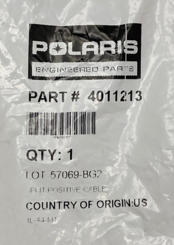 Polaris 4011213 Split Positive Cable New Genuine