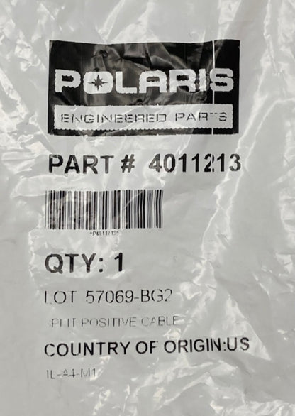 Polaris 4011213 Split Positive Cable New Genuine