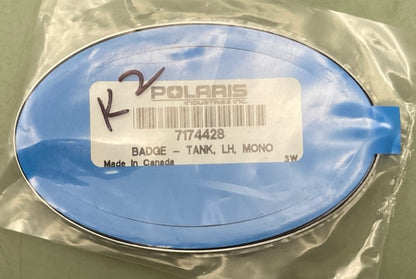 Polaris 7174428 Badge - Tank, Left Hand, MONO New Genuine