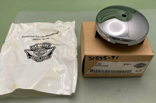 Harley-Davidson 31535-91 Chrome Starter Motor Cover New Genuine