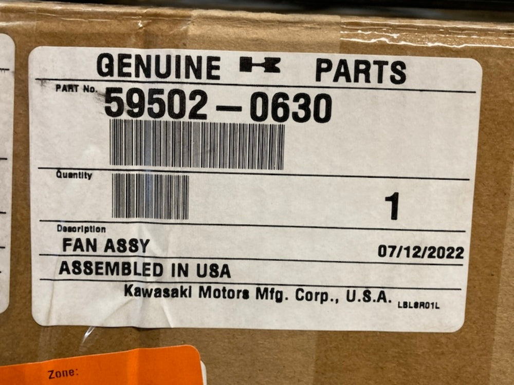 Kawasaki 59502-0630 Fan Assy New Genuine