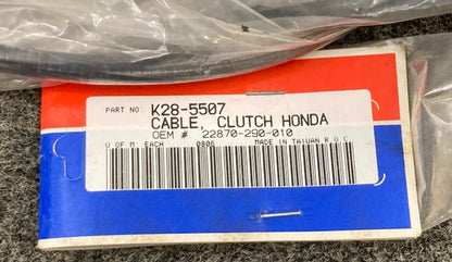 Parts Unlimited K28-5507 Black Vinyl Clutch Cable, 22870-290-010, New Genuine