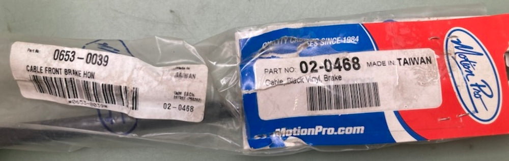 Motion Pro 02-0468 Black Vinyl Brake Cable, 0653-0039, New Genuine