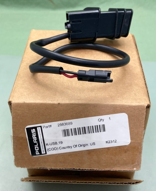 Polaris 2883689 Indian K-USB, 19 Charging Port Harness New Genuine