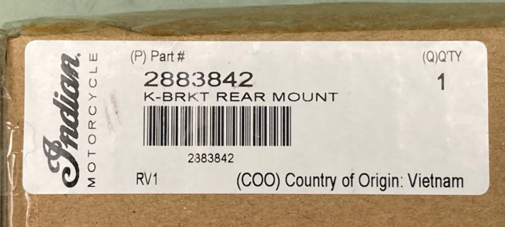 Polaris 2883842 Indian K-Bracket Rear Mount New Genuine