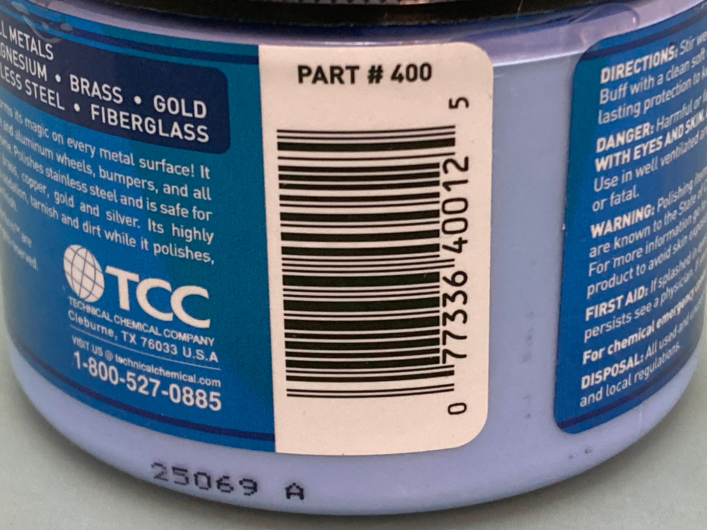 New Genuine Blue Magic 400 metal polish cream 7 oz