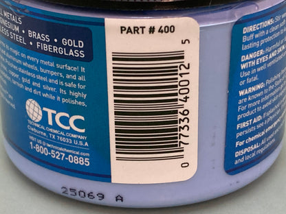 New Genuine Blue Magic 400 metal polish cream 7 oz