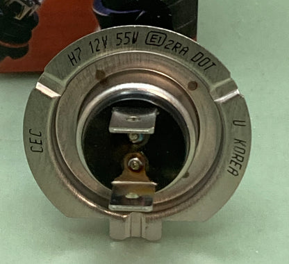 Qty 2 New Genuine Mighty H7-55W High Beam Halogen Bulb 12V 55W