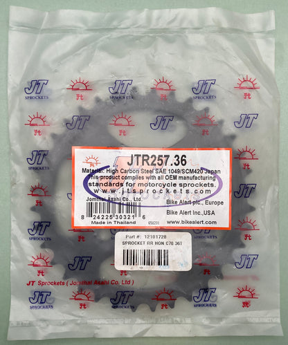 New Genuine JT Sprockets JTR257.36 Sprocket, High Carbon Steel