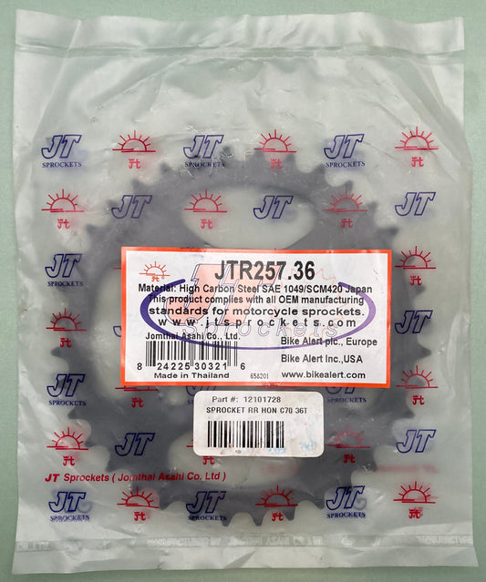 New Genuine JT Sprockets JTR257.36 Sprocket, High Carbon Steel