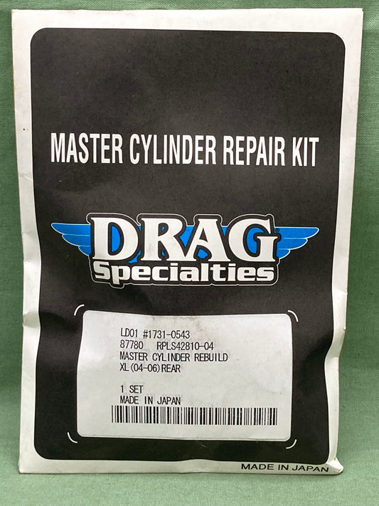 New Genuine Drag Specialties 1731-0543 Master Cylinder Rebuild Kit, XL Rear