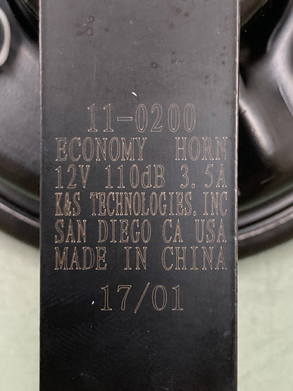New Genuine K&S 2107-0251 Large Horn BLK EMARK Approved