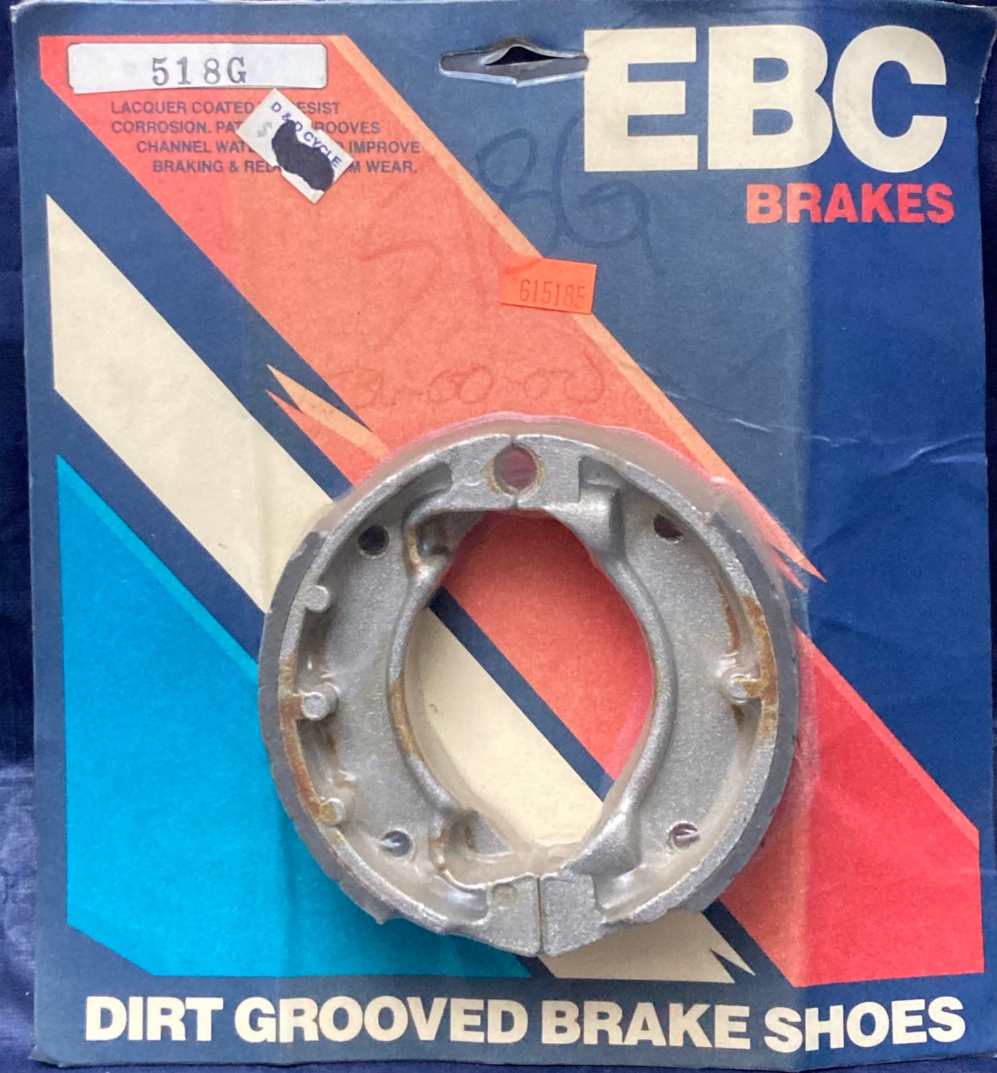 New Genuine EBC Brakes 518G Grooved Brake Shoe Set