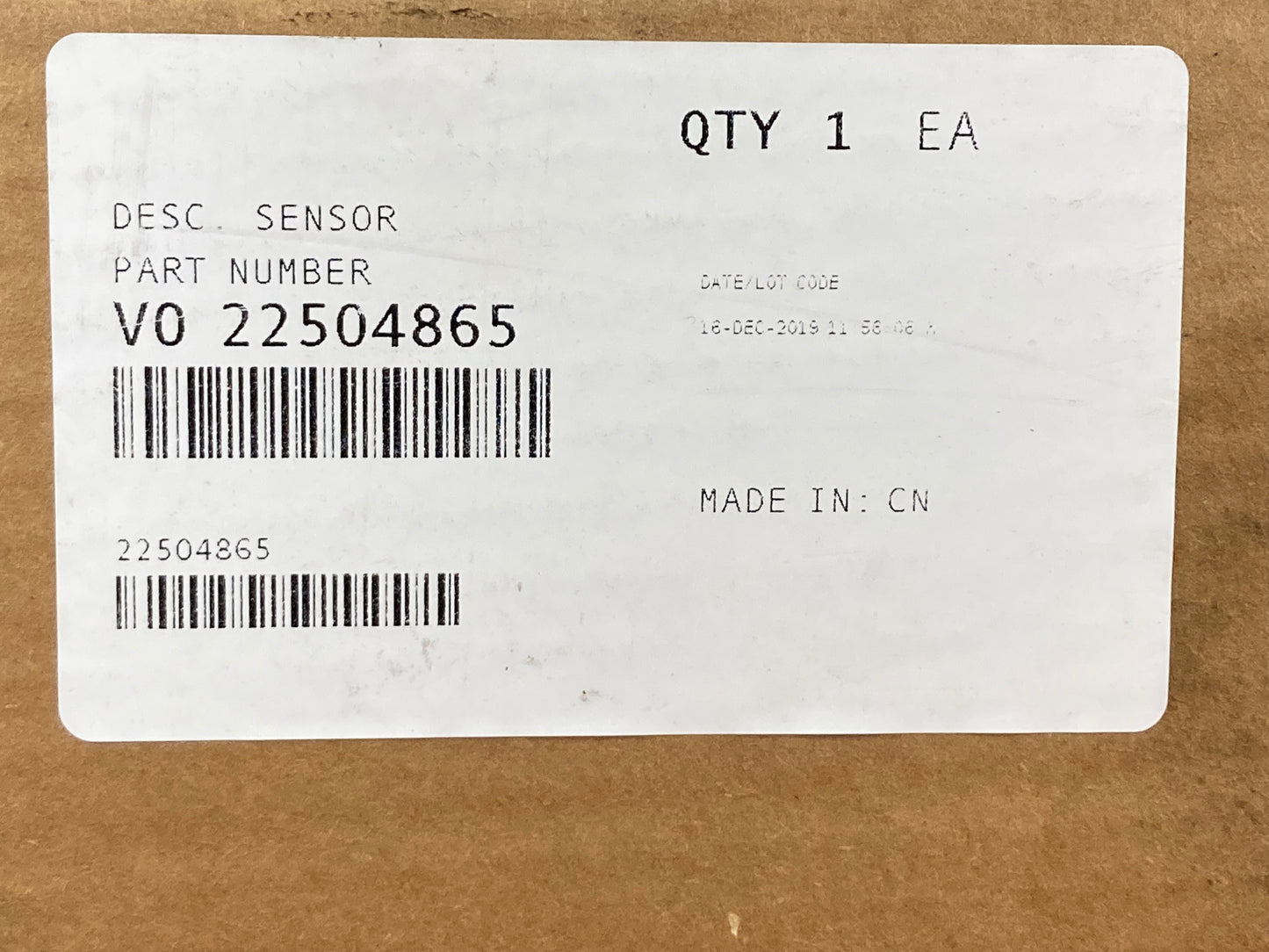 New Genuine Volvo 22504865 Sensor