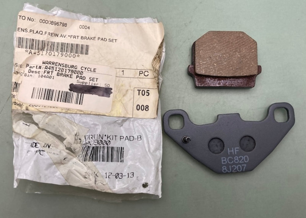 Replaces Can-Am A45120179000 Front Brake Pad Set New