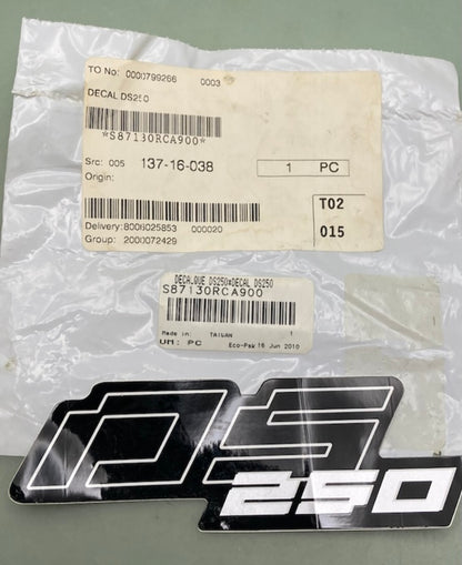 Replaces Can-Am S87130RCA900 Decal SD250 New S87130RCAA00T2