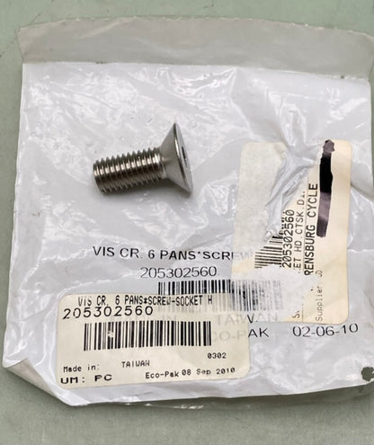 Replaces Sea-Doo 205302560 Screw Socket HD.CTSK.DIN.7991A2 New