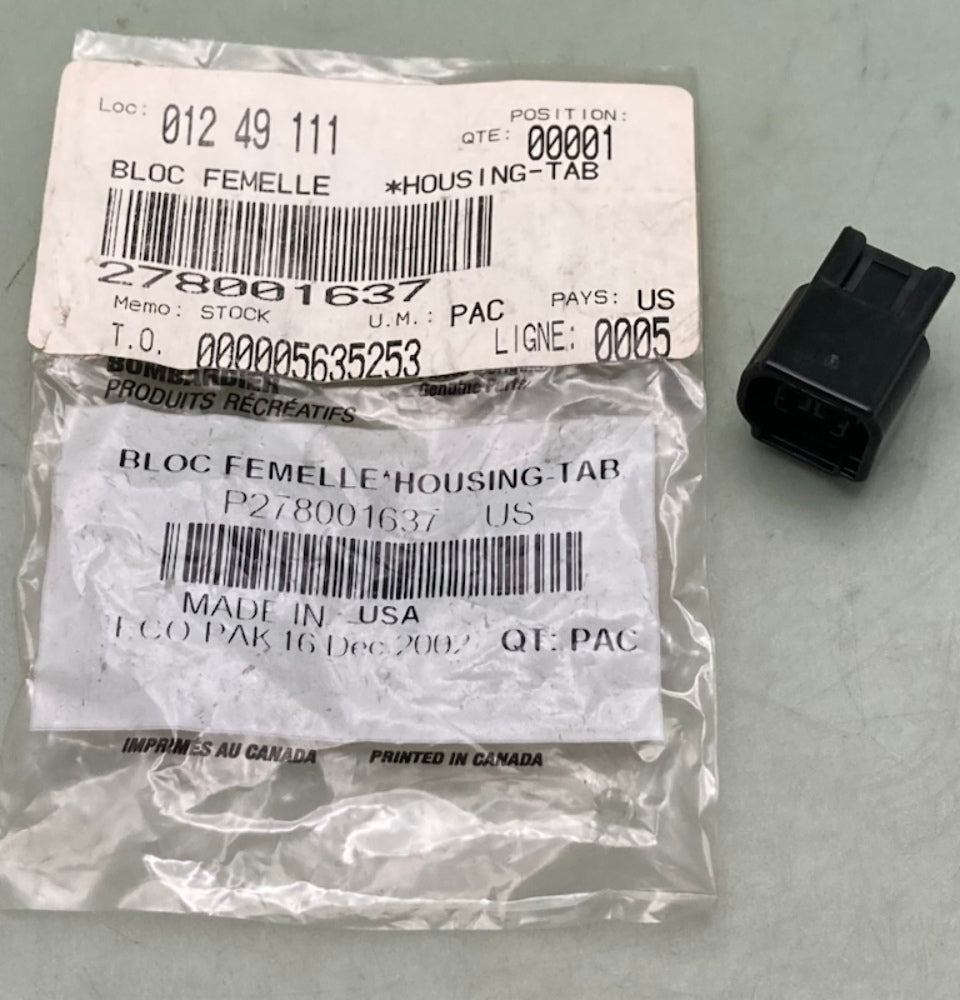 Sea-Doo by BRP 278001637 Female Housing 2 Circuits New Genuine