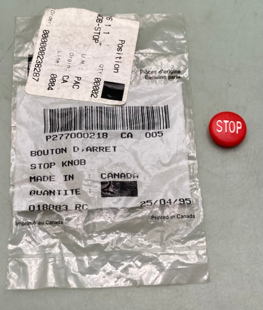 Sea-Doo by BRP P277000218 Stop Switch Actuator New Genuine 277000218