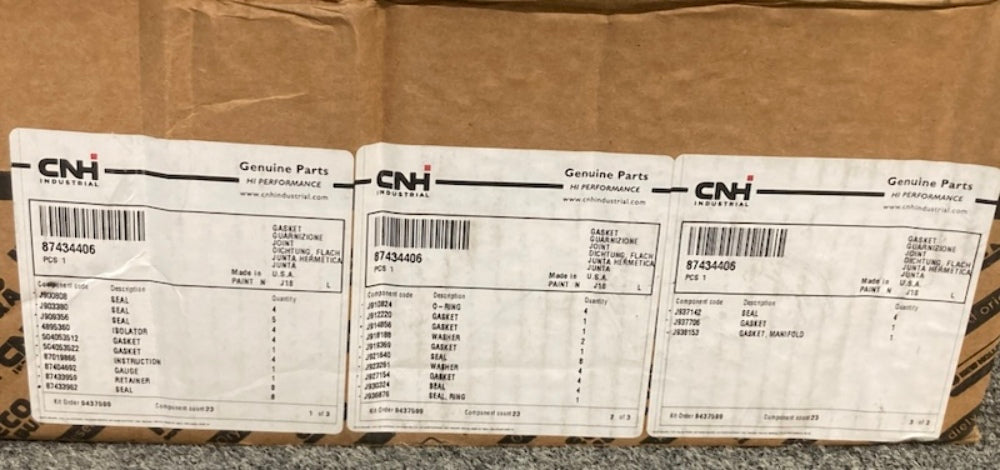 Case 87434406 KIT GASKET VALVE GRIND New Genuine