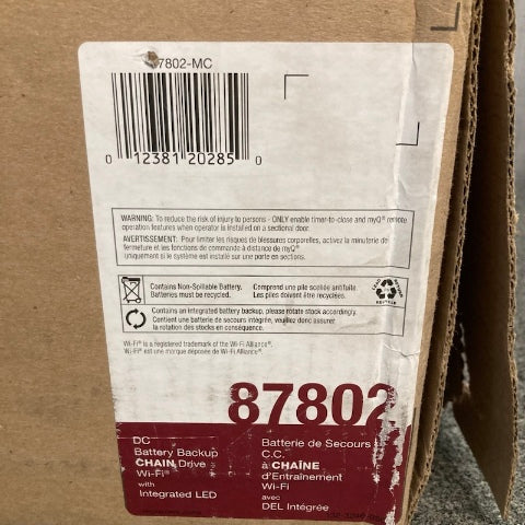 LiftMaster 87802 HD Chain Drive Smart Opener for Garage Doors New Genuine