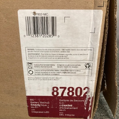 LiftMaster 87802 HD Chain Drive Smart Opener for Garage Doors New Genuine
