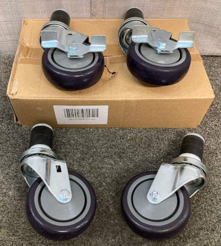Gridmann REST-PREP-CT-4W Caster Wheel 4in Set for Comm Prep Table New Genuine