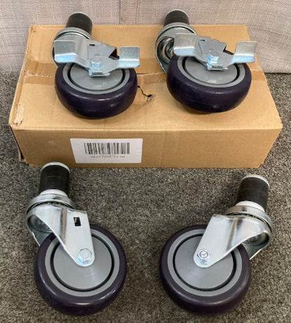 Gridmann REST-PREP-CT-4W Caster Wheel 4in Set for Comm Prep Table New Genuine