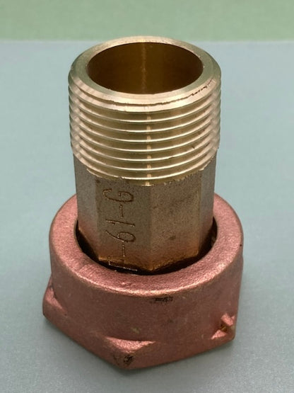 QTY 7 Unbranded NSF-61-G Water Meter Coupling Lead- Free Brass New Genuine