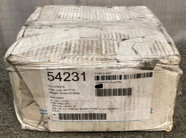 Visque PVWS-916-BT Pan Phillips #7 4,000 Special Head Screws New Genuine