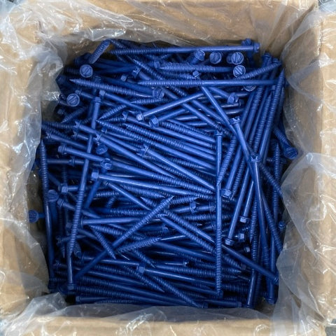 Stelfast SCSH2505000BLUE Concrete Screws, 500 Hex Head 1/4 x 5  New Genuine