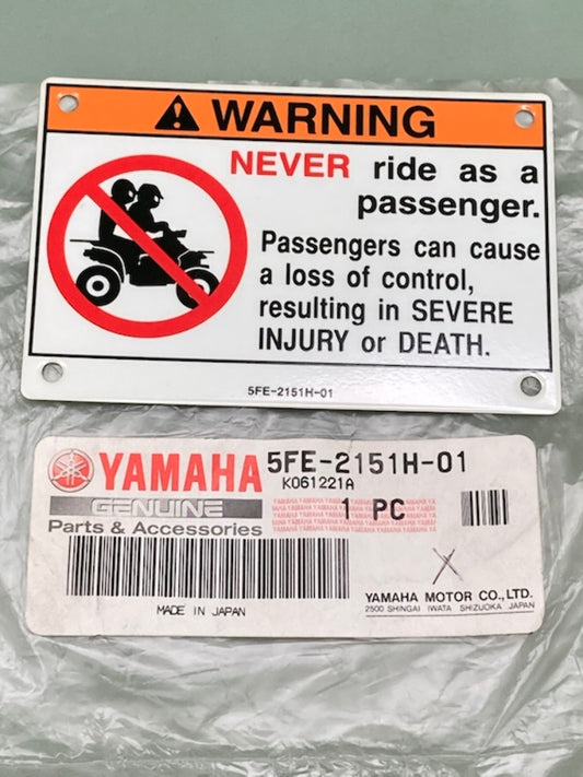 Yamaha 5FE-2151H-01 Label 5 New Genuine