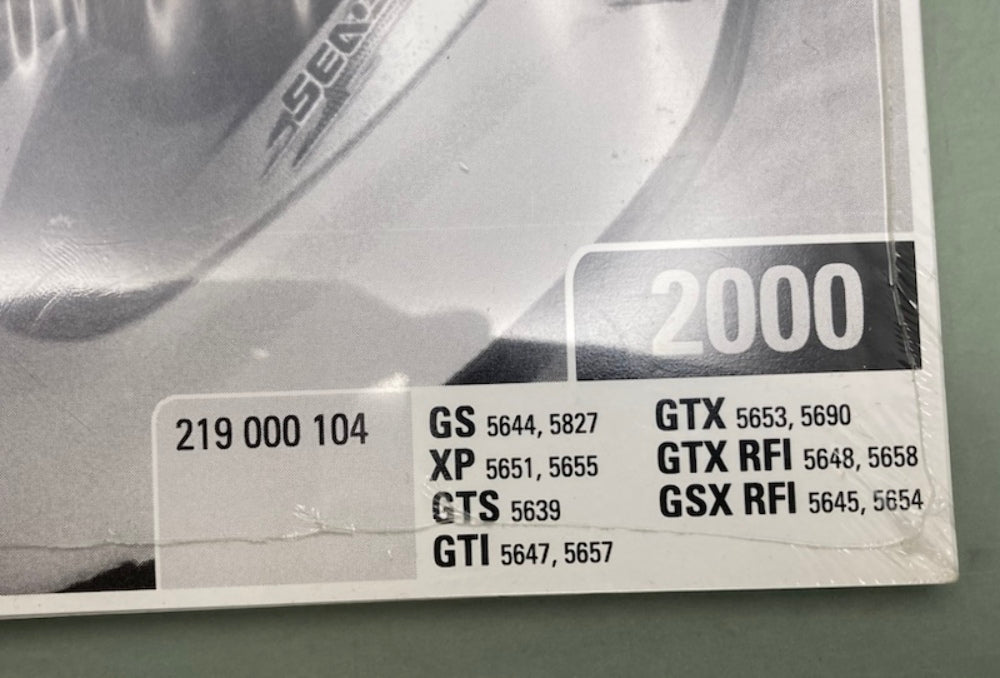 Sea-Doo 219000104 Operator's Guide Con.2000 New Genuine