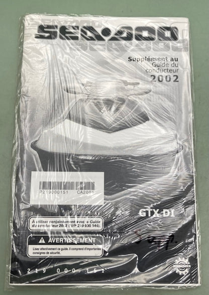 Sea-Doo 219000151 Operator's Guide Supp. Cond.02 New Genuine