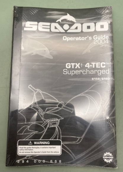 Sea-Doo 294000668 Operator's Guide GTX 4-Tec Supercharged New Genuine