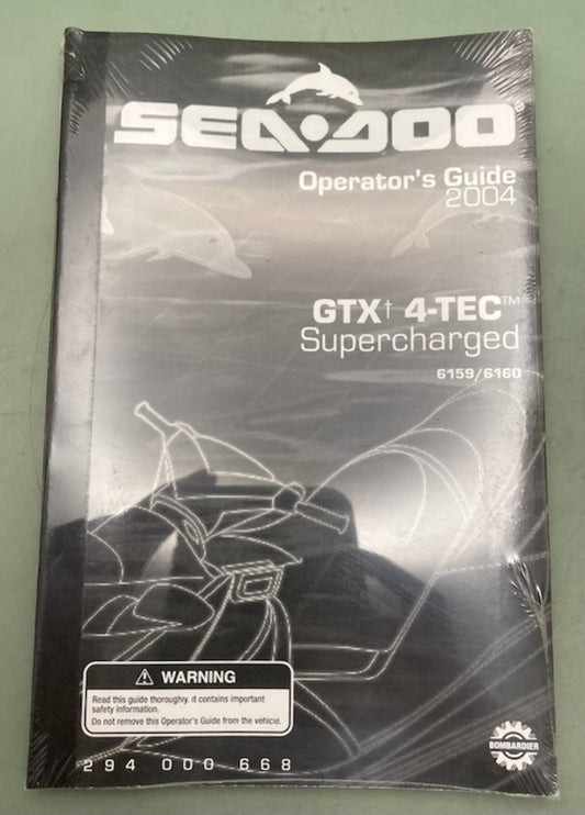 Sea-Doo 294000668 Operator's Guide GTX 4-Tec Supercharged New Genuine