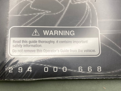 Sea-Doo 294000668 Operator's Guide GTX 4-Tec Supercharged New Genuine