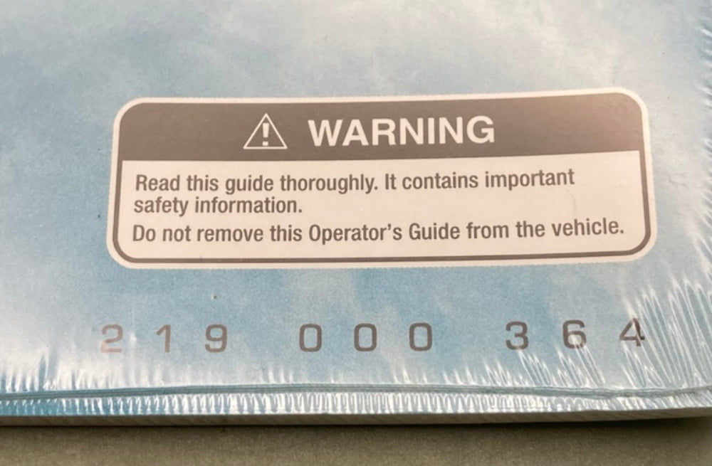 Sea-Doo 219000364 Operator's Guide Cond.2005 New Genuine