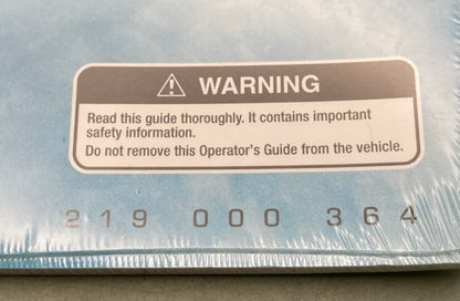 Sea-Doo 219000364 Operator's Guide Cond.2005 New Genuine