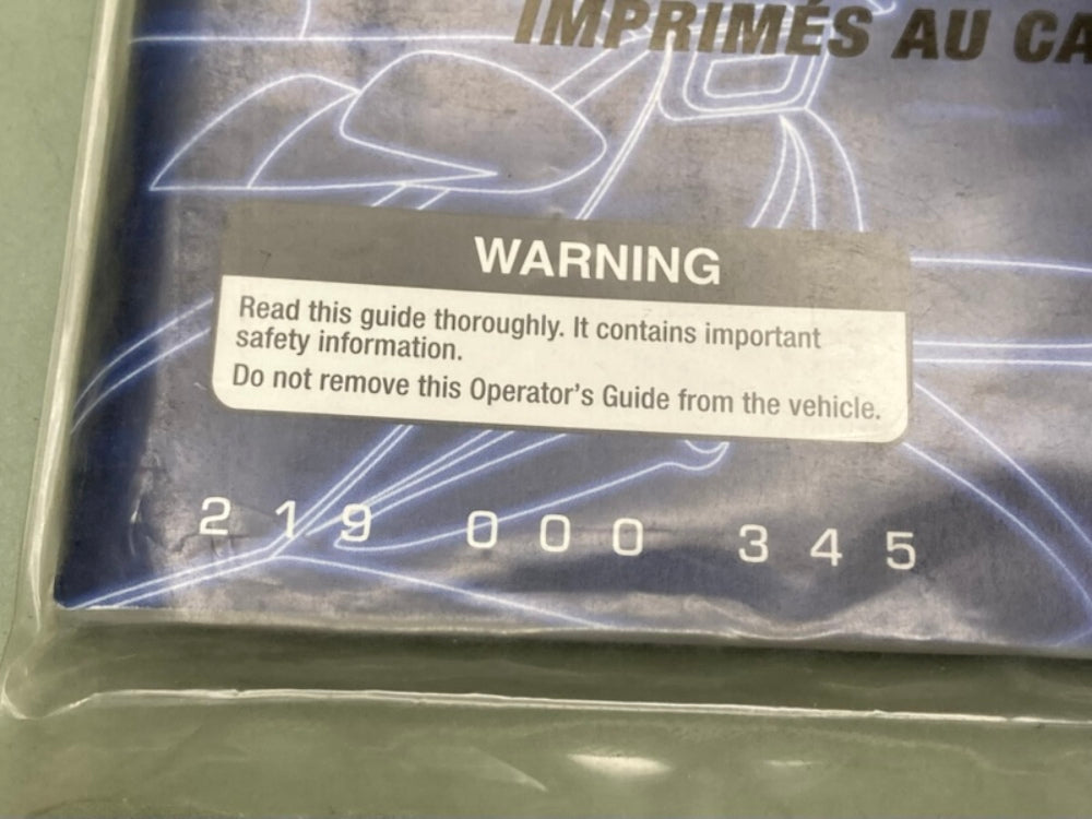 Sea-Doo 219000345 Owner's Guide Cond.2004 New Genuine