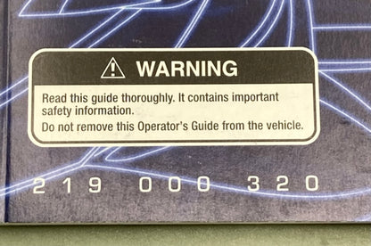 Sea-Doo 219000320 Operator's Guide Cond.2004 New Genuine