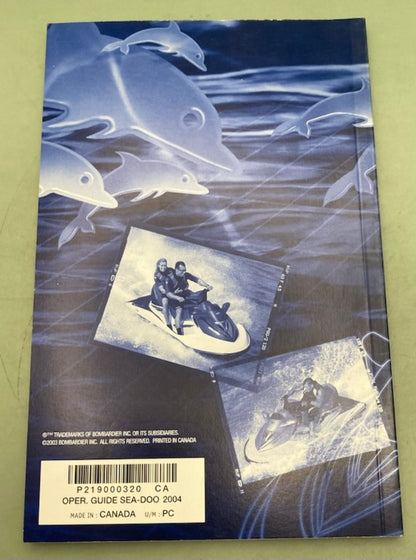 Sea-Doo 219000320 Operator's Guide Cond.2004 New Genuine