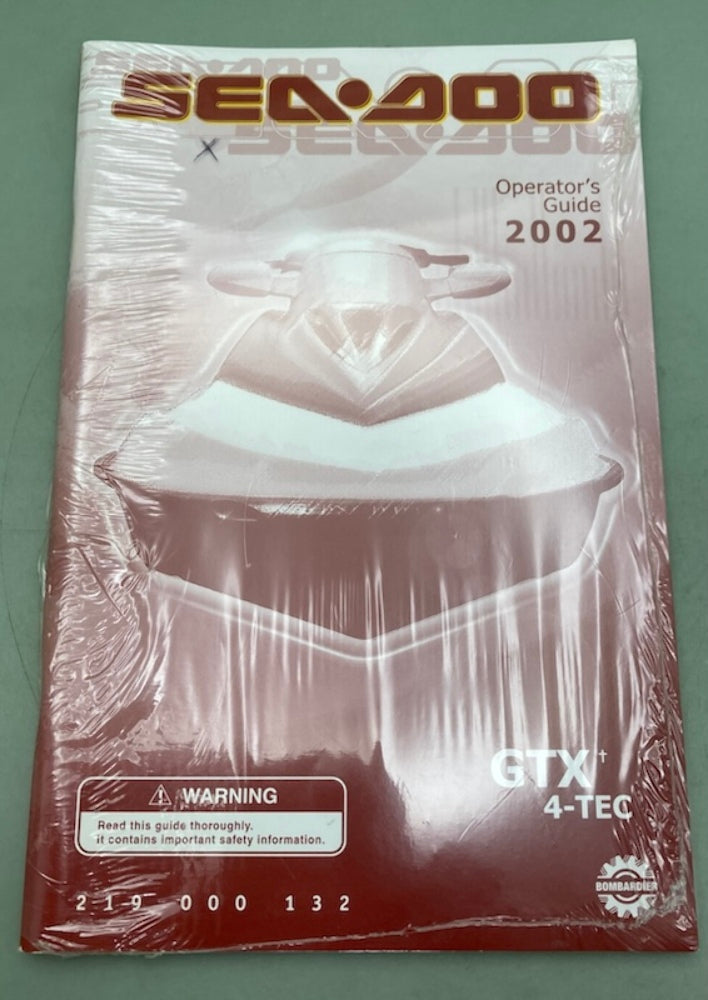 Sea-Doo 219000132 Operator's Guide GTX 4-Tec Con.2002 New Genuine