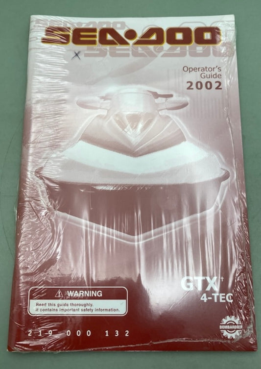 Sea-Doo 219000132 Operator's Guide GTX 4-Tec Con.2002 New Genuine