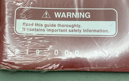 Sea-Doo 219000132 Operator's Guide GTX 4-Tec Con.2002 New Genuine