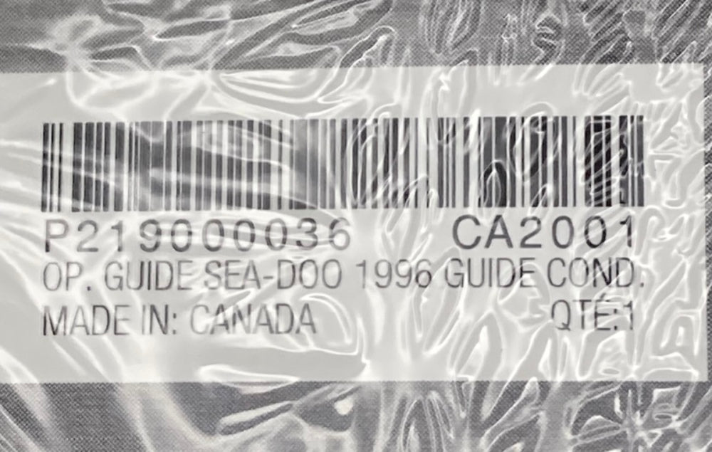 Sea-Doo 219000036 Operator's Guide Cond.96 New Genuine